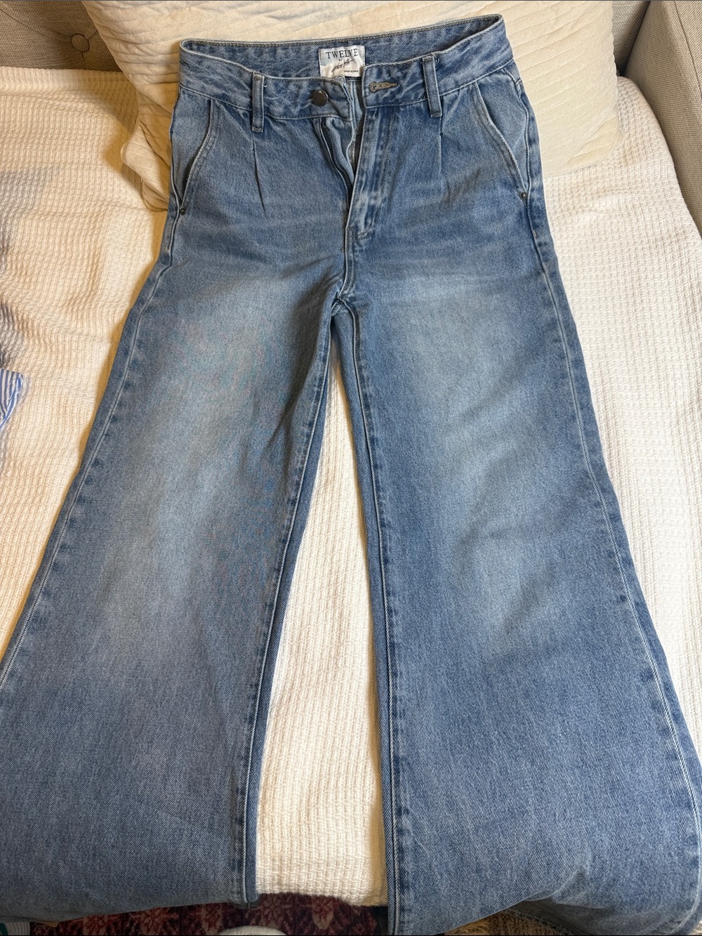 Twenty Blue High-Rise Wide-Leg Jeans for Women